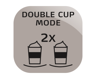 Naudodami „Dviejų puodelių režimą“ galite ruošti du savo mėgstamos kavos puodelius vienu metu.